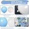 Blue and White Balloon Arch Kit, 140Pcs Pastel Light Blue and White Balloon Garland kit, 18 12 10 5 Inch Different Size Balloons for Baby Shower Birthday Gender Reveal Anniversary Decorations